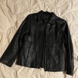 Vintage Black 100% Leather Jacket